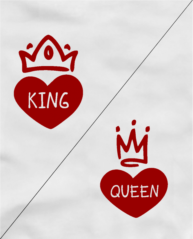 King queen heart
