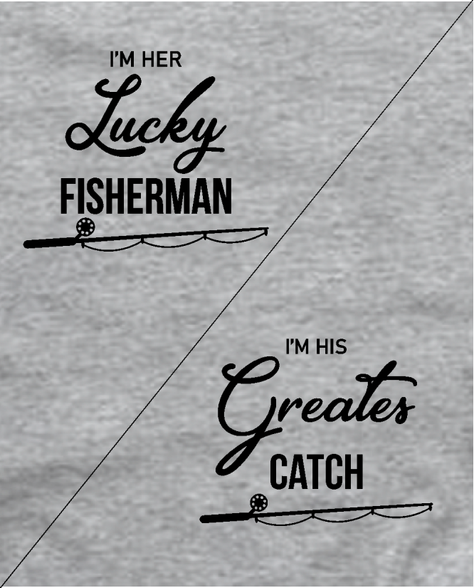 Marškinėliai Poroms Lucky fisherman Greates cach 